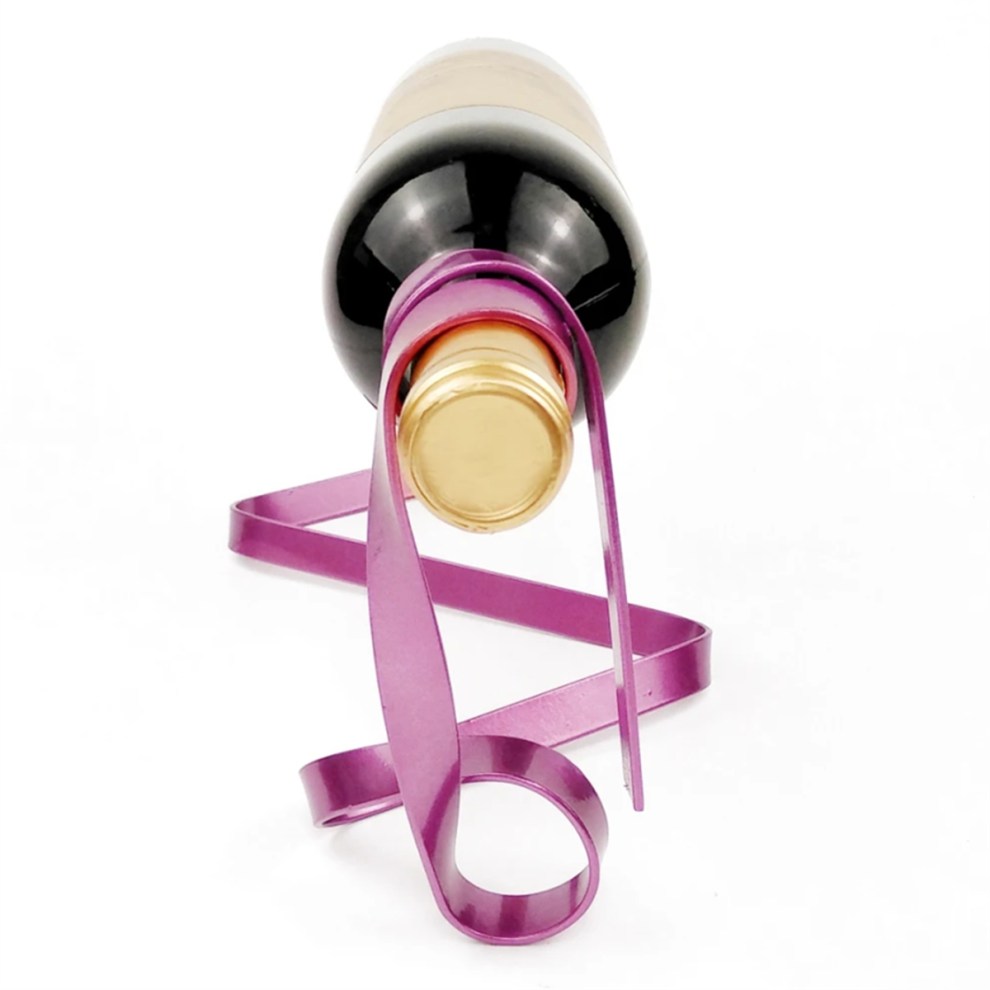 Porte-Bouteille de Vin en Fer, Casier à Suspendu Meuble Bar, Maison Violet