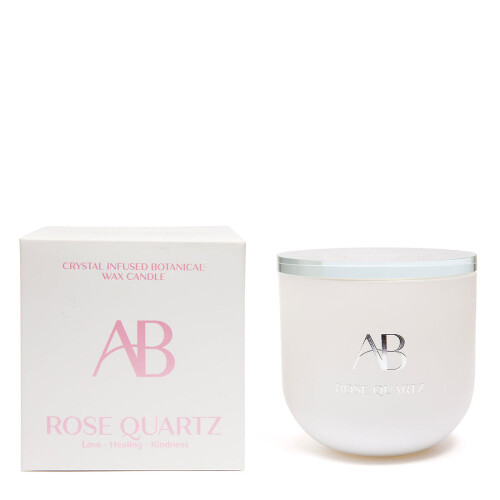 Aromabotancial Crystal Candle - Rose Quartz