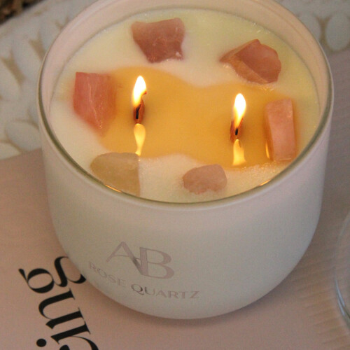 Aromabotancial Crystal Candle - Rose Quartz 2