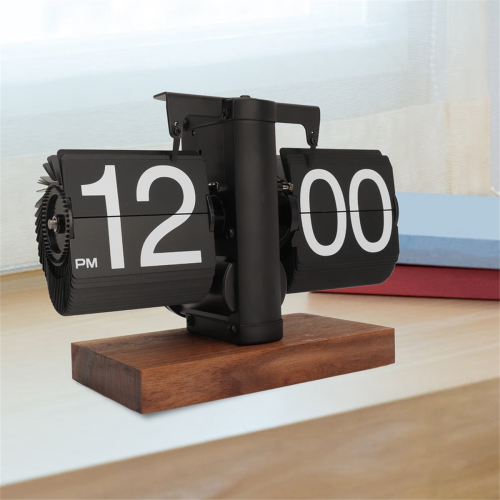 Digital Flip Down Clock Retro Automatic Turning Mechanical 2