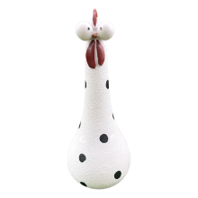 Resin Long Neck Chicken Ornaments for Garden Silly Hen Statues E