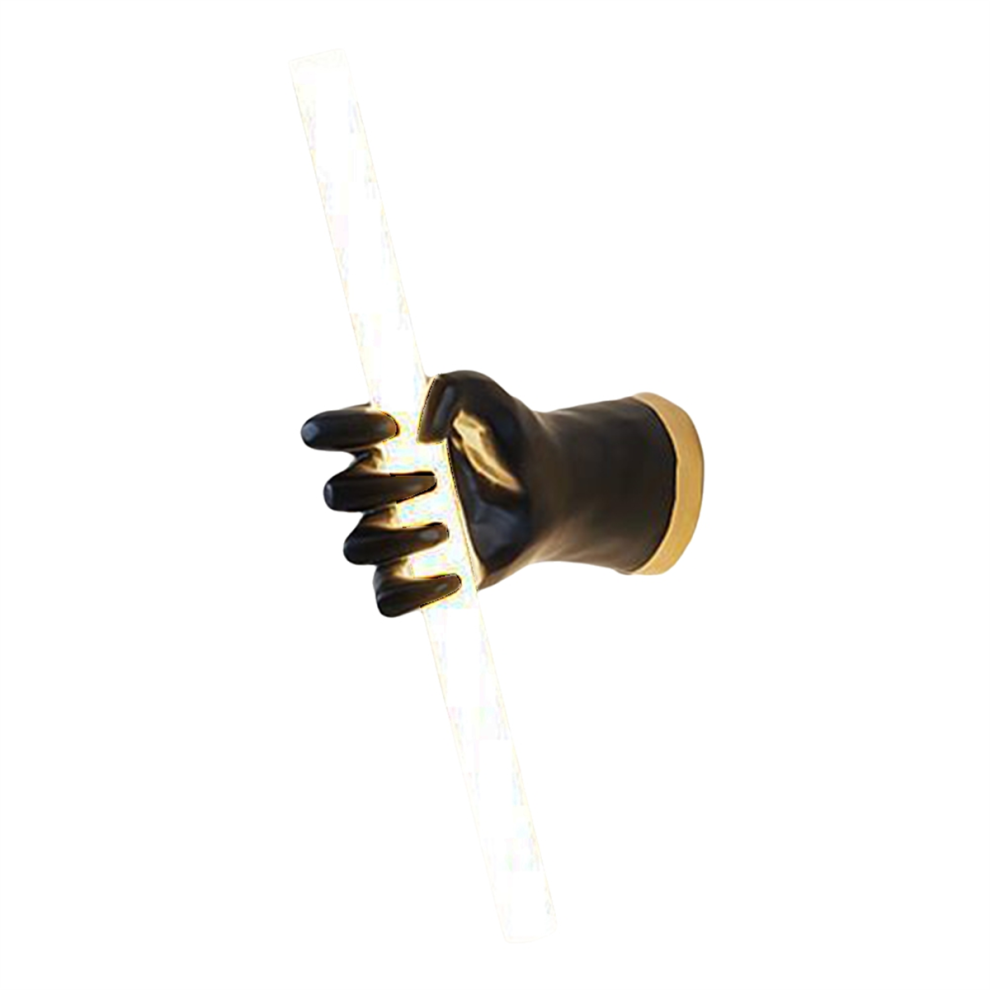 Art Moderne Résine Poing Applique Intérieure Fond Décoration Murale LED Lampe de Chevet Café Bar Couloir Noir