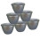 (Silver) 1 Pint Plastic Steamed Pudding Basins with Lids 1