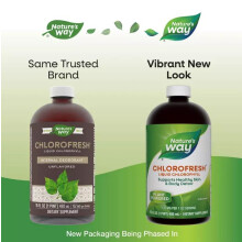 Nature's Way, Chlorofresh, Flytande Klorofyll, Osmakning, 132 mg, 16 fl oz (480 ml)