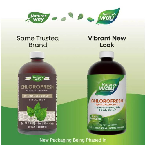 Nature's Way, Chlorofresh, Liquid Chlorophyll, Unflavored, 16 fl oz (480 ml)