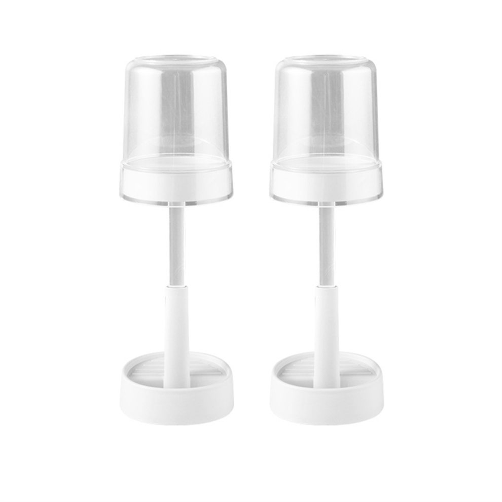 Portaspazzolino Con Copri Tazza, Compatibile Spazzolini Elettrici E Convenzionali Bianca