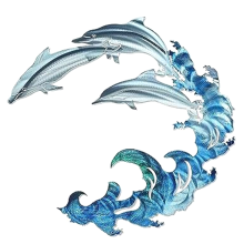 Decorazione Parete con nel Metallo , Metallo, per Acquario la Casa-A