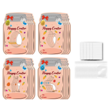 Juego de Tarjetas Pascua con Tarro Dulces 20 Piezas, Tarros Coloridos, Felicitaci?N del D?A para Ni?Os Felices
