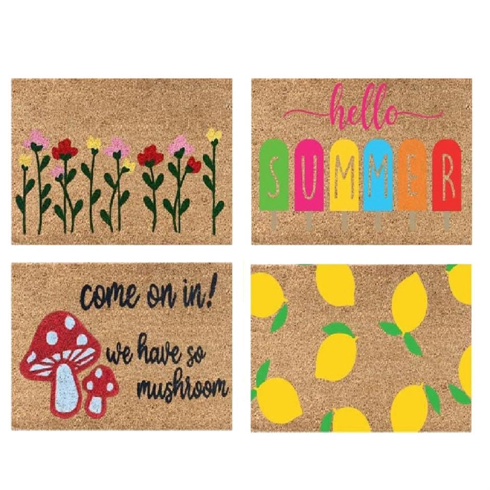 Tapis sur le Thème de L'Été, Porte D'Entrée Antidérapant, Cuisine Absorbant pour Salle Bain