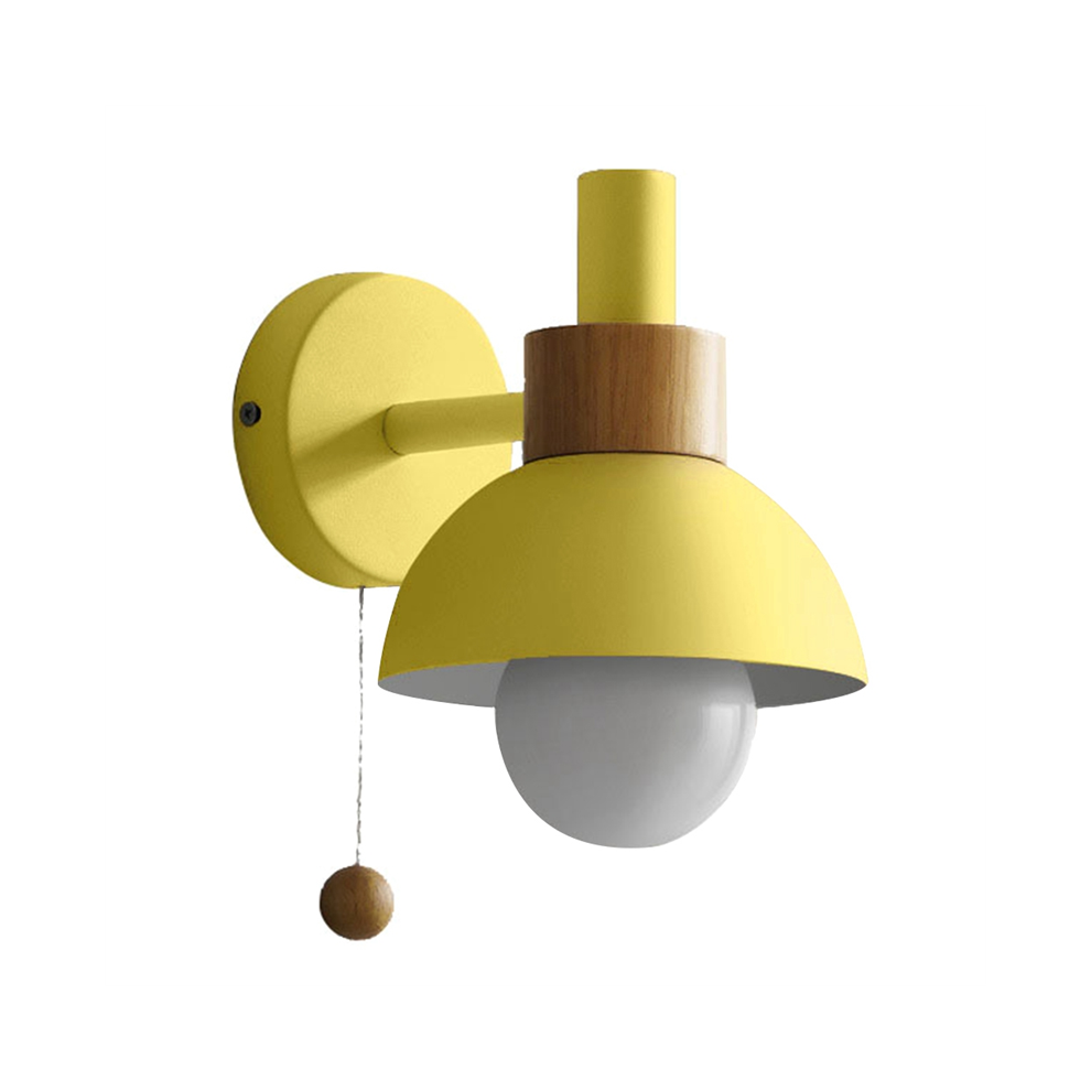 Applique Murale LED avec Interrupteur, en Bois, éClairage IntéRieur, DéCoration de , Chevet, Chambre à Coucher, Salon Ampoule D