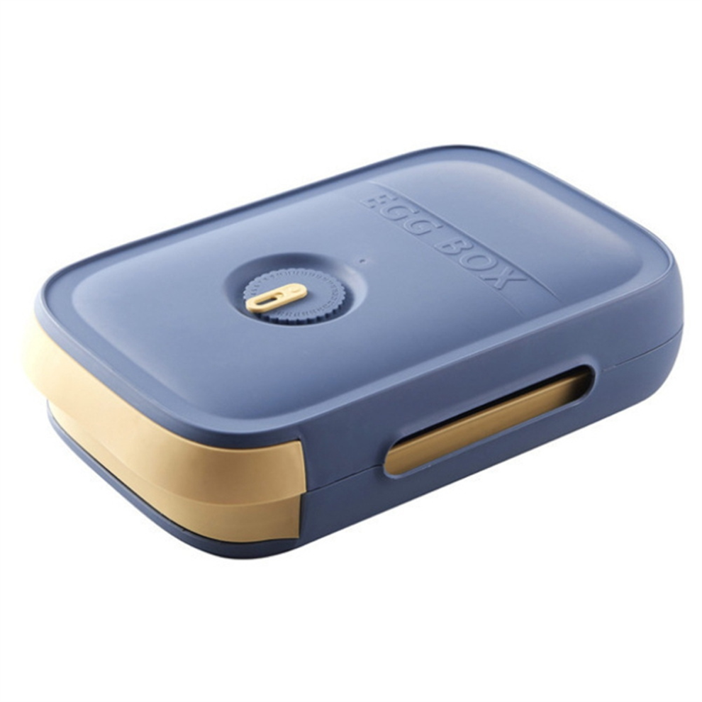 Scatola Portauova Per Frigorifero Un Cassetto, Con Promemoria Data, Vassoio Uova Nel Plastica Impilabile Utensili Da Cucina (Blu)