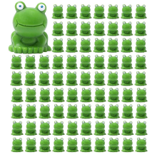 Lot de 100 Mini Grenouilles, DéCoration Jardin Grenouille, Figurines Grenouille Verte, en RéSine Grenouilles