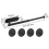Towel Rail No Drilling Extendable for Gluing, Black 9