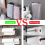Towel Rail No Drilling Extendable for Gluing, Black 8