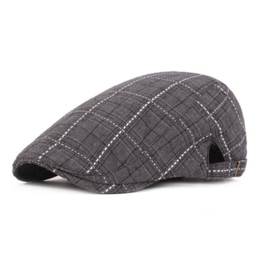 (dark gray) Great All-matched Western Style Portable High Quality Newsboy Caps for Work Summer Beret