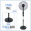 Belaco Stand Fan  16" Oscillating, Remote Control, Timer 6