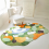 Irregular green and yellow moss carpet 5