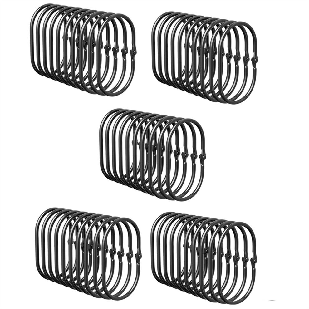 Anillos Para Cortina De Ducha, Negros Una Prueba ?Xido, Ducha Lisos Antica?Das-image