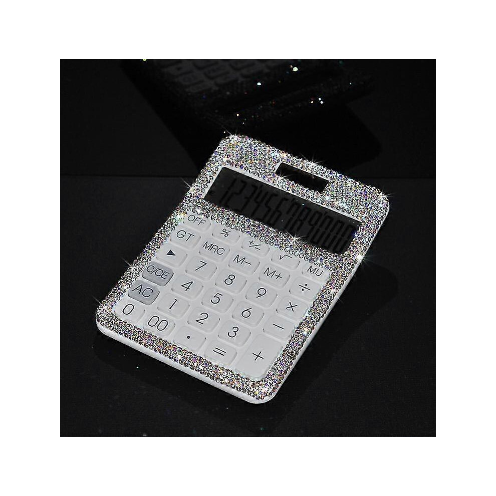 (As Show, One Size) Stylish Bling Rhinestone Crystal Dazzling 12 Digit Solar And Batt 5063595903717