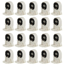 (As show, One size) 20 Pcs Light Bulb Outlet Light Tube Holder T8/g13 Lamp Holder Household Lamp Holder Non Shunted Lamp Holder