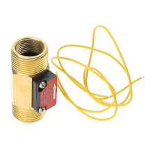 (As show, One size) Professional Water Flow Sensor Switchs DN20 External Threaded Flow Sensor
