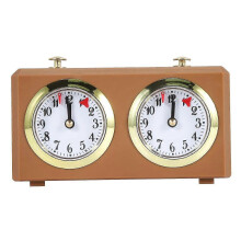 (As show, One size) Mechanical Chess Clock Analog for Chess Game Clock Official Clocks No Battery Needed