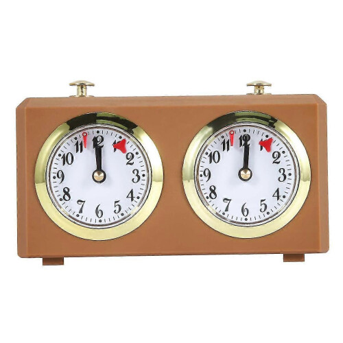 (As show, One size) Mechanical Chess Clock Analog for Chess Game Clock Official Clocks No Battery Needed