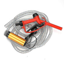 (yellow, 220V) 12v 24v 220v (4 Meter Hose) 51mm Water Pump Refueling Gun Set Electric Submersible Pump Stainless Steel Diesel Oil Fuel Pump