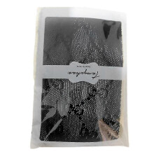 (E, One size) Double Letter CC Transparent Slim Pantyhose Fishnet Stockings Sexy Stockings Pantyhose Party Club Black Tights Stocking