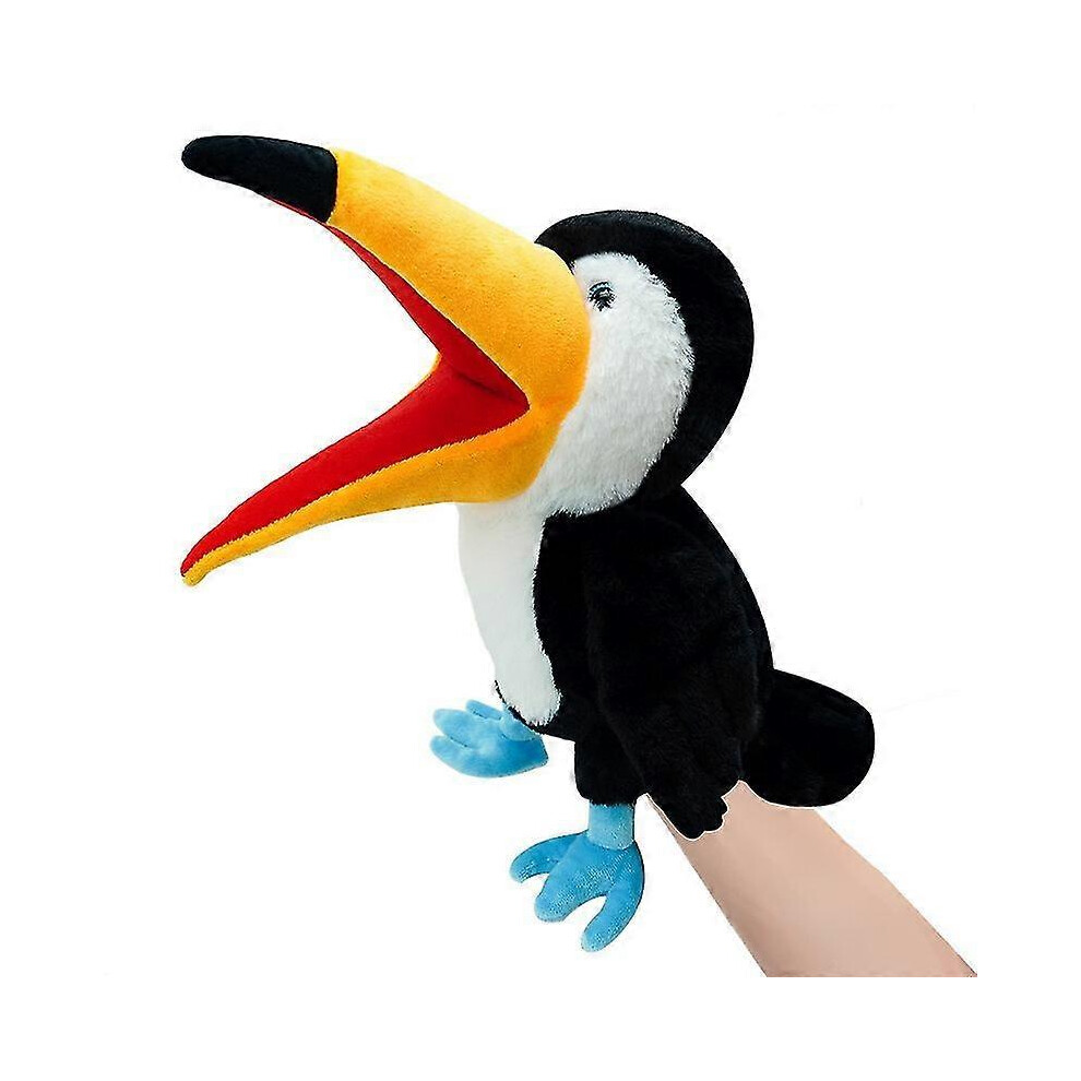 (Toucan, One Size) Cute Bird Hand Puppet Childrens Educational Plush Toy Doll Kindergarten Parentchild Storytelling Parrot Rag Doll 5063595925191