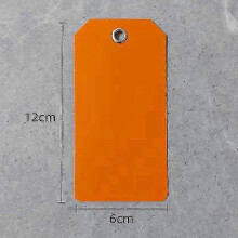 (101 PCS-ORANGE, One size) 100PCS 6x12cm Plastic Shipping Tags Colorful Blank Labeling Tags Waterproof