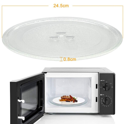 Microwave Plate Spare Dish Universal Turntable Glass Round Replacement 2
