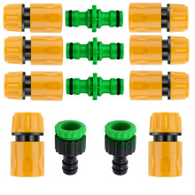 13 Pcs Plastic Garden Hose Tap Connector Kit for Join Pipe Tube