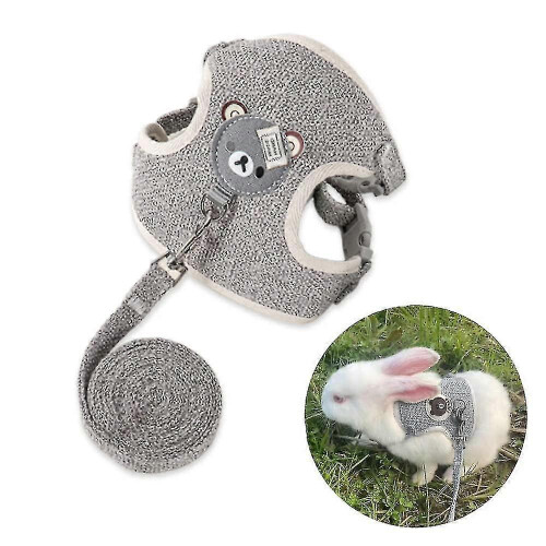 (As show, One size) Adjustable Rabbit Leash, Pet Harness For 27-35 Cm, 1.20 M