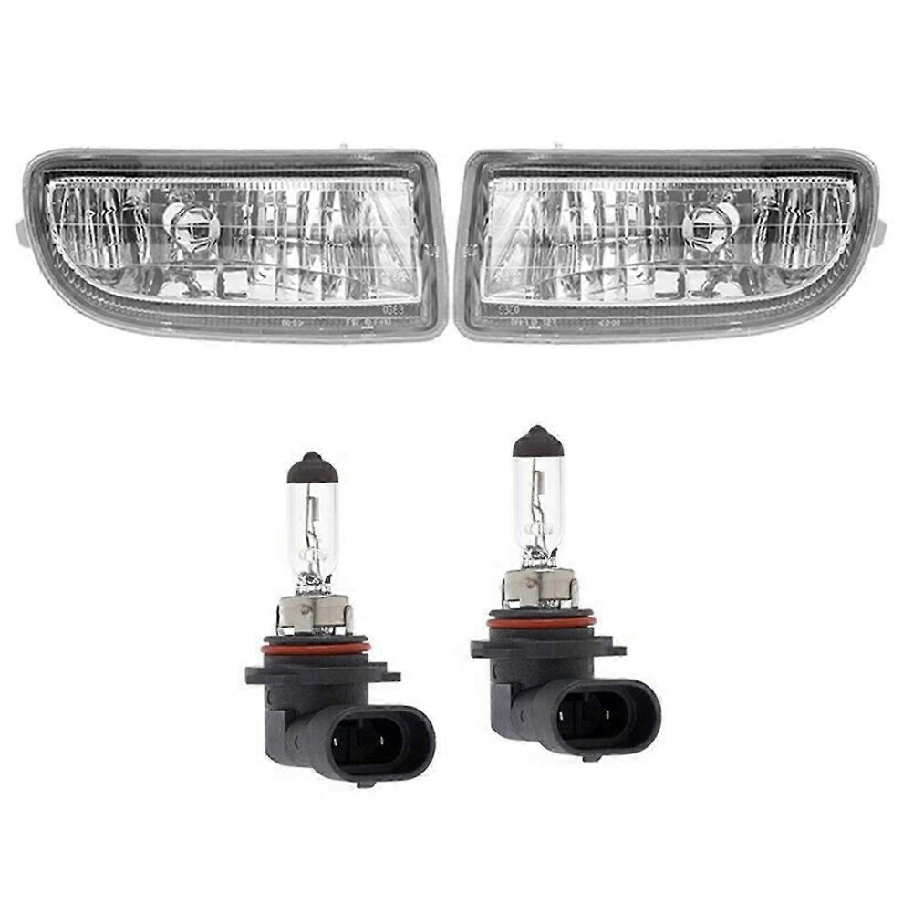 (As Show, One Size) 1Pair Front Fog Lights Halogen Lamp For Land Cruiser Lc100 Fj100 1998-2007 Bumper Foglights Driving 5063595929663