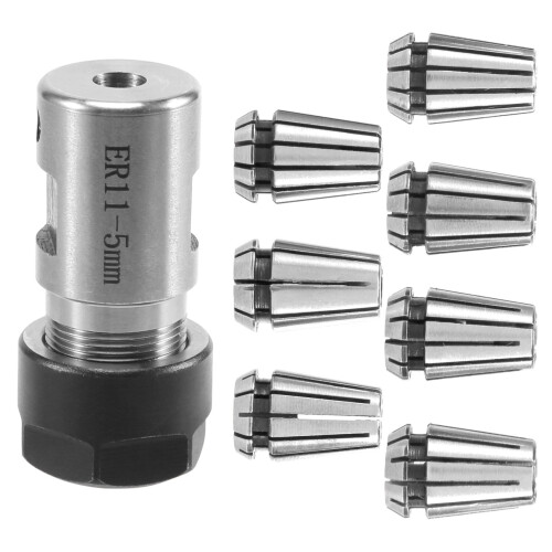 7 τεμ ER11 ελατηριωτές κολέτες 1-7 mm με ράβδο επέκτασης βάσης άξονα κινητήρα ER11A 5 mm 2