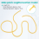 Naturlatex-Gummiband, elastisch, 2 x 5 mm, Gelb, Gr??e: 1 m 5