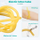 Naturlatex-Gummiband, elastisch, 2 x 5 mm, Gelb, Gr??e: 1 m 7