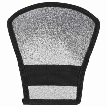 Flitsdiffuser Zilver/Wit Reflector voor Speedlite SB-600,SB-800,SB-900, 380EX 430EX 550EX 580EX Vivita Sunpack, Zwart zilver
