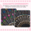 (R) Colored Embroidered Flower Pattern Black Cloth Folding Hand Fan for Woman 6