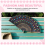 (R) Colored Embroidered Flower Pattern Black Cloth Folding Hand Fan for Woman 9