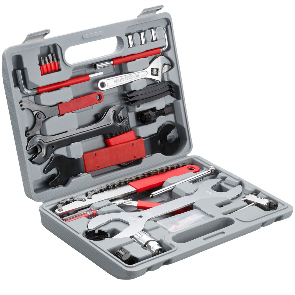 Bike Bicycle Repair Tool Kit 50 pcs Hand Wrench Multi Function Portable Box new