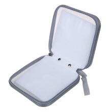 Estuche r?gido para guardar discos CD, DVD y ?lbumes de 40 unidades, color plateado