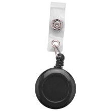 Intrekbare Yo-sleutelhanger PULL CHAIN riemclip ID-KAARThouder Skipas - Zwart