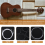 Sada 4ks bielych nylonových ukulele strún 6