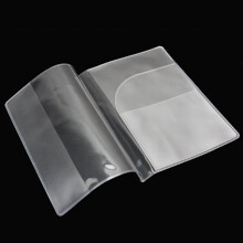 2 x Fashion Transparent Passport Holder Cover Case Travel Wallet Protector Folder