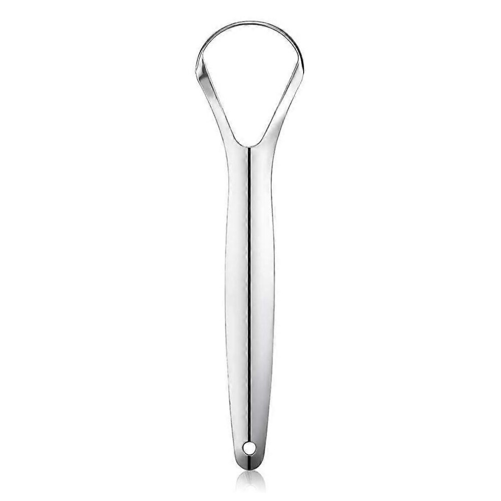 (As show, One size) Tongue Scraper Stainless Steel,Tongue Cleaners Fresh Breath Restored Taste Big Size