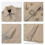 (XL, One size) Mens Double-breasted Solid Lapel Trench Coat#khaki 4