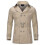 (XL, One size) Mens Double-breasted Solid Lapel Trench Coat#khaki 1