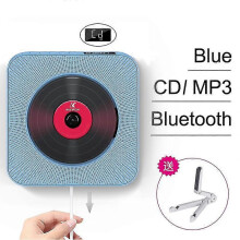 (a, One size) 2.0 Wall-mounted Cd Player Bluetooth Speaker+led Display Portable Home Audio Boombox With Remote Control Fm Radio